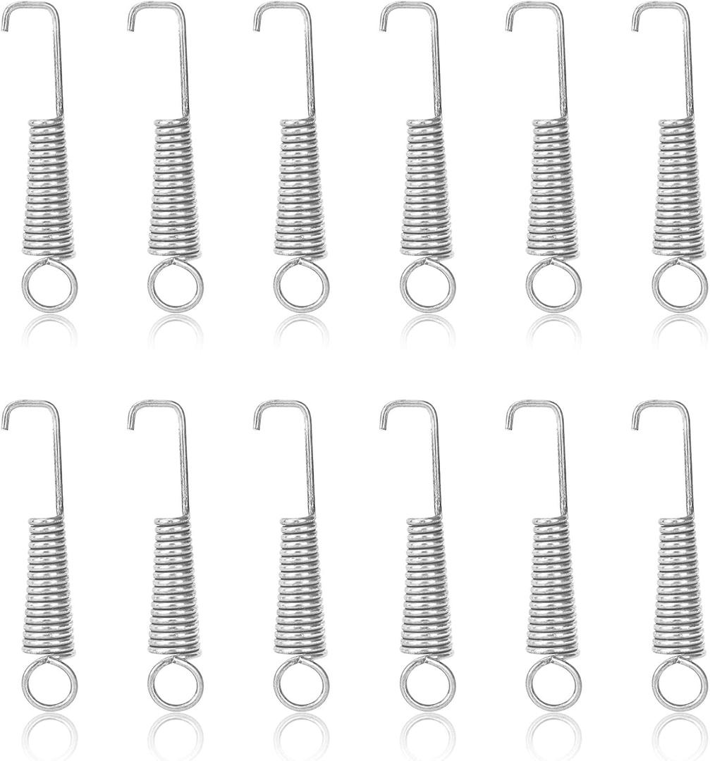 12pcs Vise Grip Spring, Carbon Steel Replacement Small Springs Parts Compatible with Irwin Vise Clamp Locking Pliers Shop & Home Repair Supplies Accessories (50mm)