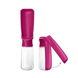 WePet Foldable Portable Dog Water Bottle Puppy Water Dispenser with Drinking Feeder, 19 OZ, High-Temperature Resistant Leak Proof for Pets Outdoor Walking, Hiking, Travel, Food Grade Plastic BPA Free