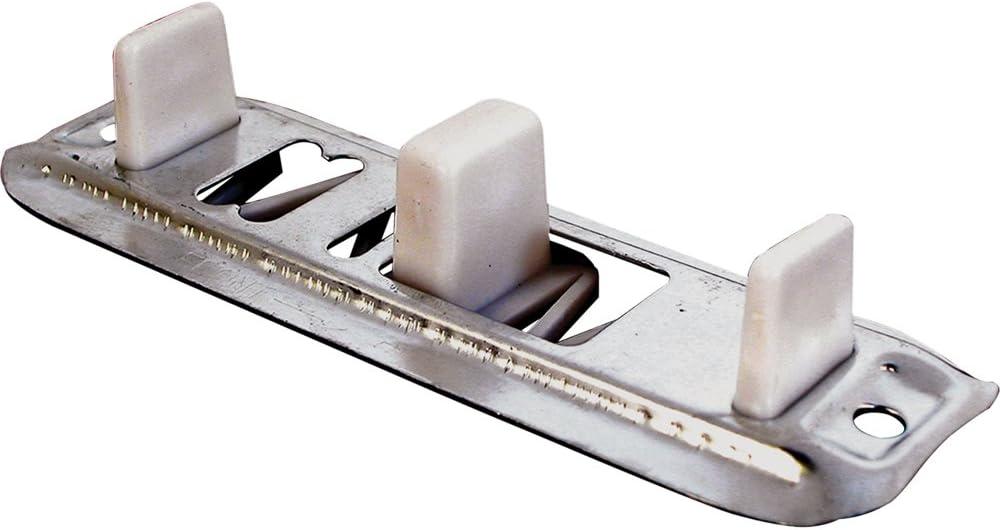 2 x Prime-Line N 6560 Stamped Steel, Adjustable, Closet Door, Floor Guide (2 Pack)
