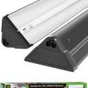 LUCKY HERP T5 Reptile Light Fixture Combo Kit 39W (New Upgrade), UVB Reptile Light Fixture with Desert UVB 10.0 34" Fluorescent Tube, UVA UVB Reptile Light for Lizard, Bearded Dragon, Tortoise