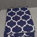 Smiry Rectangle Table Cloth, Waterproof Vinyl Tablecloths with Flannel Backing for Rectangle Tables, Wipeable Spillproof Plastic Tablecloth for Dining, Camping, Indoor and Outdoor (60"x84", Navy)