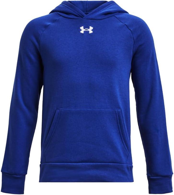 Under Armour Boys' Rival Fleece Hoodie (X-Large, (400) Royal / / White)