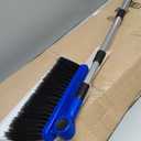 Camco Adjustable Broom and Dustpan - Portable & Compact Full Size Broom - Adjusts from 24-52 Inches, Ideal for RV, Marine, and Home Use (43623-A)