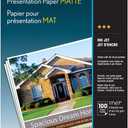 Epson Presentation Paper MATTE (11x17 Inches, 100 Sheets) (S041070),White