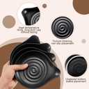 Nuogo 4 Pack Christmas Ceramic Spoon Rest for Stove Top, 6.1" Large Spoon Holder, Gift for Christmas Kitchen Counter Decor, Heat-resistant Cooking Utensil Holder, Coffee Spoons Rest