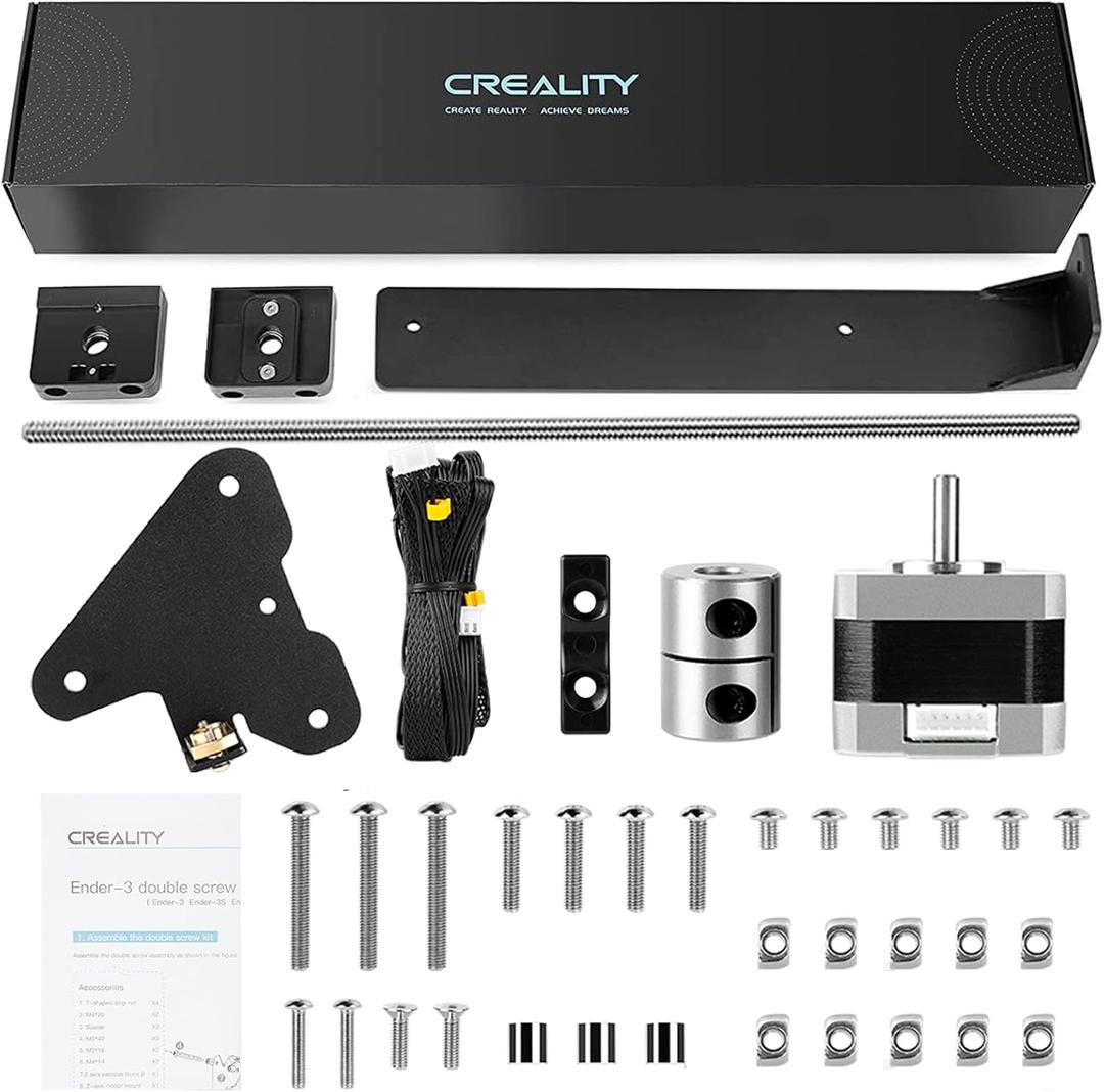 Official Creality Ender 3 Dual Z-axis Upgrade Kit with Lead Screw, Stepper Motor and Metal Power Supply Holder, Ender 3 pro Upgrades for Ender 3/ Ender 3 Pro/Ender 3 V2