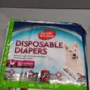 Simple Solution Dog Diapers Female, Dog Diapers, Potty Training, Super Absorbent, Breathable, Wetness Indicator for Urination, 22-37 Inch Waist, (XXL, 30ct)