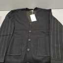 New Sweater V-Neck Solid Color Cardigan Sweater Men's Lazy Style Jacket Clip (Black, XL)