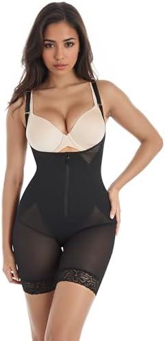 Voluptuosa womens Shapewear Bodysuit With Tummy Control, Wear Your Own Bra Shapewear for Women, Faja Body Shaper Size L