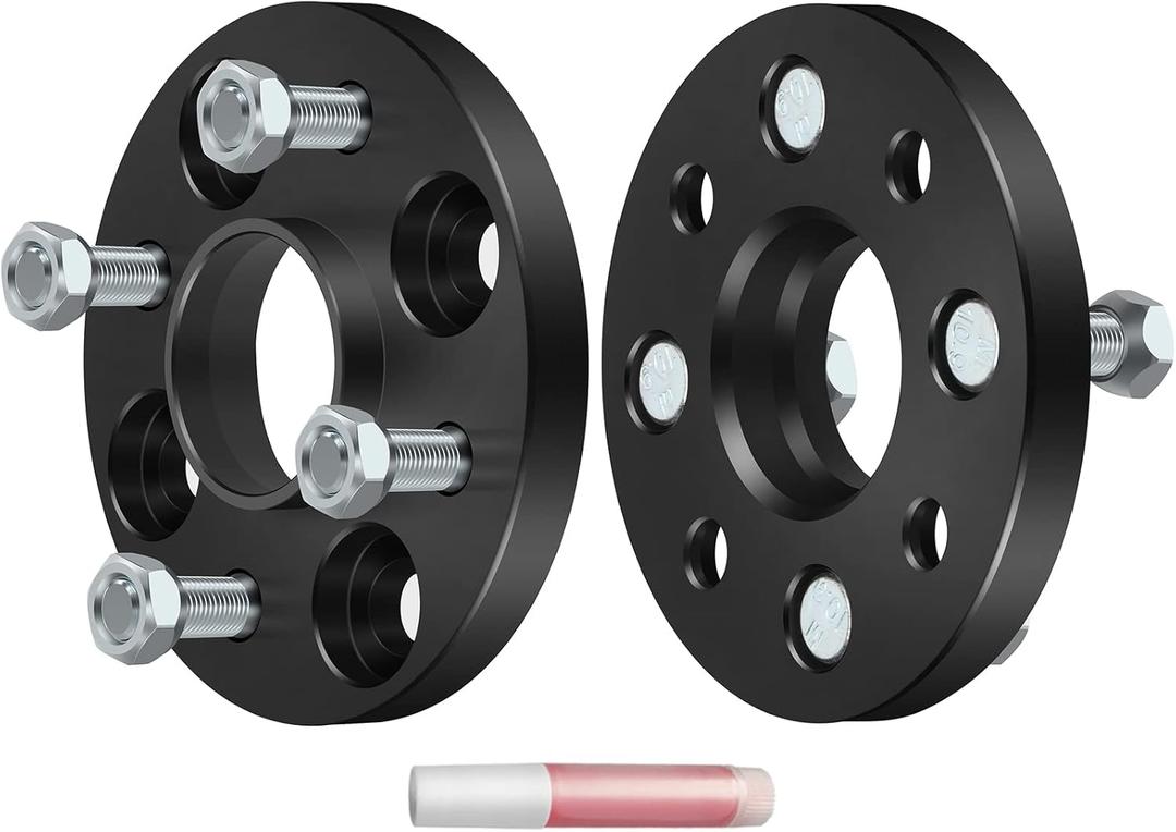 OCPTY 4x100to4x100 Wheel spacers 15mm Real Forged Spacers with 12x1.5 ThreadSize 56.1 mm Hub Bore fits 1986-2005 for Acura 1980-2020 for Honda 1991-2020 for Mitsubishi Hubcentric Spacers 2 pcs