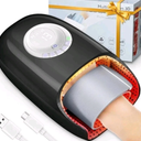 Hand Massager with Heat and Compression, Hand Massage for Arthritis and Carpal Tunnel Relief, 6 Modes Pressure Point Therapy, Blowing Wrist Massager, Finger & Palm Kneading, Gifts for Mom Dad