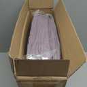 HIMEET Pintuck Bed in a Bag, 7 Pieces Full Size Comforter Set Dusty Purple, Pinch Pleat Bed in a Bag, Soft All Season Bedding Sets with Comforter, Flat Sheet, Fitted Sheet and Pillowcases & Shams