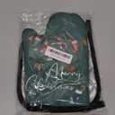 Mingnei Green Christmas Oven Mitts and Pot Holders Sets, Merry Christmas Heat Resistant Pads Kitchen Decor for Cooking Baking BBQ Grilling, Christmas Xmas Oven Glove Set Kitchen Gifts