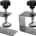 Bibabala 2Pcs Drawer Front Installation Clamps, Stainless Steel Universal C-Clamp, Cabinet Installation Tools, Beam Clamps for Easy and Fast Installing Face Frame of Cabinets (S / Bottom Length: 70mm)