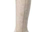 DREAM PAIRS Womens Cowboy Knee High Boots Comfortable Pull On Side Zipper Chunky Heel Embroidered Western Cowgirl Boots Retro Tall Boot 8