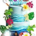 Mo Cake Topper - Baby Hawaii Birthday Decorations for Memorable Party - Stunning Cake & Cupcake Toppers (Blue)