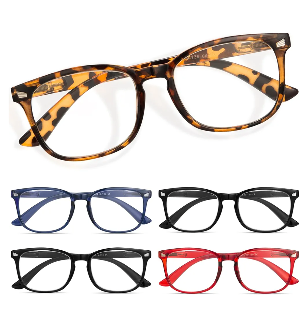 CCVOO Reading Glasses for Women/Men, Eyeglasses, Blue Light Readers for Women/Men, Computer Eye Glasses, Cheaters 1.00X