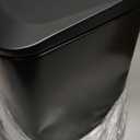 Cesun Small Bathroom Trash Can with Lid Soft Close, Step Pedal, 6 Liter / 1.6 Gallon Stainless Steel Garbage Can with Removable Inner Bucket, Anti-Fingerprint Finish (Matt Black)