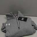 Under Armour Men's Rival Fleece Quarter Zip (Medium, (025) Castlerock Light Heather / / White)