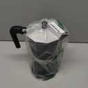 Mongdio Stovetop Espresso Maker Moka Pot, Stove Top Cuban Coffee Maker, Italian Greca Mocha Pot, 12 Espresso Cups, 20 oz - Black