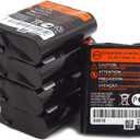 elxjar (5-Pack) 3.6V 1000mAh Rechargeable Batteries Replacement for Motorola 53615 KEBT-071A KEBT-071B KEBT-071C KEBT-071D Talkabout 5950 T4800 T4900 T5000 T5800 T9500R Two-Way Radio