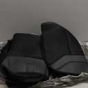 CAR PASS Leather Car Seat Covers Front Seats only, with Air Mesh Front Seat Covers Breathable, Cool Automotive Seat Covers 2 Pack, Universal Fit Most Cars,SUV,Truck,Van Airbag Compatible(Black Gray)