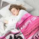 15 Year Old Girl Gifts - 15th Birthday Gifts for Teen Girls - 15th Birthday Decorations for Girls - Fifteen YR Bday Gift for Girl Daughter Granddaughter Niece Sister Ideas Blanket 50"x60"