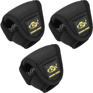 SF Low Profile Casting Baitcast Reels Cover Case Reel Pouch Glove for Fits 50 100 200 300 Series Baitcaster, Color: Baitcast 300 Series/ Black
3pcs.