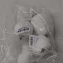 Winlyn 5Pcs Assorted Sizes Fall Artificial Pumpkins Harvest Pumpkins Faux Foam Pumpkins for Fall Autumn Season Halloween Thanksgiving Harvest Holiday Season Festive Tabletop Decoration (White)