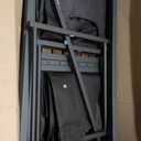 VASAGLE Laundry Hamper, Laundry Basket, Laundry Sorter with 2 Pull-Out and Removable Bags, Shelf, Metal Frame, 2 x 12.1 Gallons (46 L), 28.8 x 13 x 28.4 Inches, Ink Black and Rustic Brown UBLH201B01