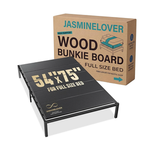 Bunkie Board Full Size 54x75- Heavy Duty Reinforced Wood Bed Boards for Under Mattress, Universal Sleeper Sofa Support Board with Anti-Sag Design for Metal Bed Frame, Platform Beds&Pull Out Couches