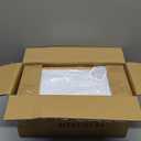 Large Bread Box for Kitchen Countertop Corner Breadbox for Homemade Bread Metal White Vertical Stripe Pattern Embossed Bread Storage Container Bin with Bamboo Lid