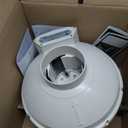 Festa AMG Maverick Radon Fan - Quiet and Energy Efficient 260 CFM Radon Mitigation System Inline Duct Fan - 4" Electric Inline - Made with Sturdy Glass Reinforced Poly-Resin White