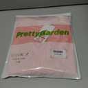 PRETTYGARDEN Womens 2025 Summer Casual Short Sleeve Dresses A Line Bow Tie Front Babydoll Loose Cute Mini Dress with Pockets (Pink)