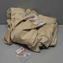 CAPALOCA Pinch Pleated Curtains Blackout, Linen Blackout Curtains 96 inches Long 2 Panels Set for Bedroom, Thermal Insulated Pinch Pleated Drapes for Living Room, 40"W x 96"L (Pack of 2), Khaki