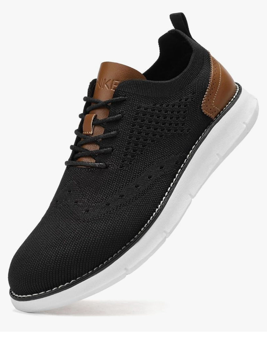 Men's Casual Dress Oxfords Shoes Breathable Knit Leisure Fashion Sneakers Lightweight Comfortable Walking Shoes 47/13