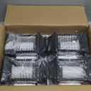 TomCare Solar Lights Metal Flickering Flame Solar Lantern Outdoor Hanging Lanterns Decorative Lighting Heavy Duty Solar Powered Waterproof Umbrella Lighting for Garden Yard Patio Deck, 4 PackBlack