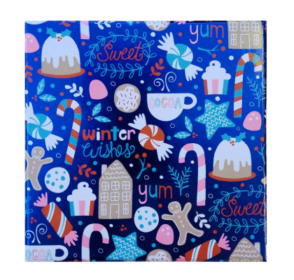 7pcs Christmas Theme Bags, Blue