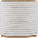 VitalCozy 1/4" Cotton Piping Cord 6 mm Natural Cording for Sewing Piping for Pillows and Other Soft Welt Applications (9.3 Yds)