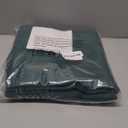 ChrisDowa 100% Blackout Curtains for Bedroom with Black Liner, 2 Thick Layers Total Blackout Thermal Insulated Grommet Small Window Curtains 2 Panels Set (Forest Green, 42 x 45 Inch)