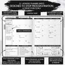 Life & Goal Planner  Undated Daily, Weekly & Monthly Organizer with Habit Tracker, Time Management Tools, and Productivity Journal for Personal Growth and Success (Black)