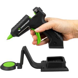 Surebonder EverCharge Cordless Mini Glue Gun with USB-C Rechargeable Battery with Charging Base, Precision Tip, High Temp Hot Glue Gun for Crafts & DIY