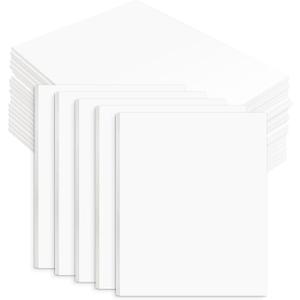 Golden State Art White Foam Boards 25 Pack 8x10 Foam Core Board 1/8" Thick Acid Free Foaming Poster Board for Modeling, Billboard, Projects, Paintings and Display