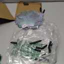 Hausse 10 Pack Reflective Pinwheels with Stakes (Assembly Required), Extra Sparkly Pin Wheel for Garden Decor, Bird Repellent Devices Deterrent to Scare Birds Away from Yard Patio Farm (Silver)