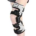 OA Unloader Knee Brace-Unloader Knee Brace for Osteoarthritis, Arthritis Pain, Cartilage Repair, Bone on Bone Knee Joint Pain, Lateral Degeneration Knee Support (L, Left White)