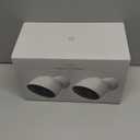 Google Nest Cam Outdoor (Wired, 2nd Gen) - 2 Pack - Security Camera with 2K Video and Gemini, Night Vision, 2-Way Audio - Works with Google Home - 2025 Model - Snow