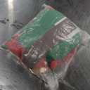 Haysandy 6 Pcs Elf Christmas Costume Set Including Costume Dress with Belt Elf Hat Shoes Covers Christmas Striped Tights Cosplay Fairy Pixie Ears for Women Accessories