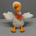 13" Talking Dancing Goose Swan Stuffed Animal Repeating What You Say Mimicking Recording Plush Baby Toy Musical English Song Singing Glowing Animated Twisting Gift Toy for Boy Kid