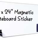 HAMIGAR Magnetic Whiteboard Contact Paper 18" x 24" Dry Erase White Board Sticker for Wall Stick on White Board Peel and Stick Wallpaper Adhesive Poster with Marker, Magnetic Eraser and Magnets