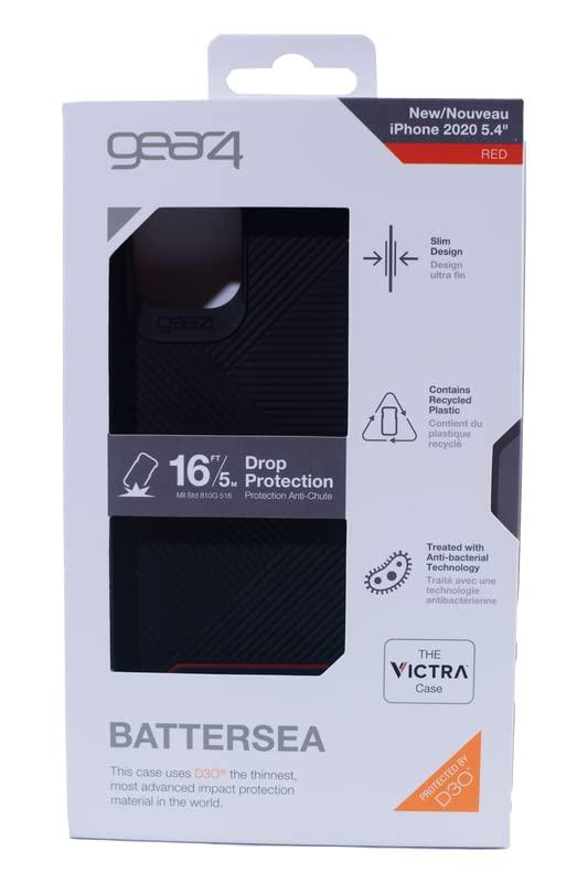 Gear4 Battersea Series Case for Apple iPhone 12 mini - Black/Red